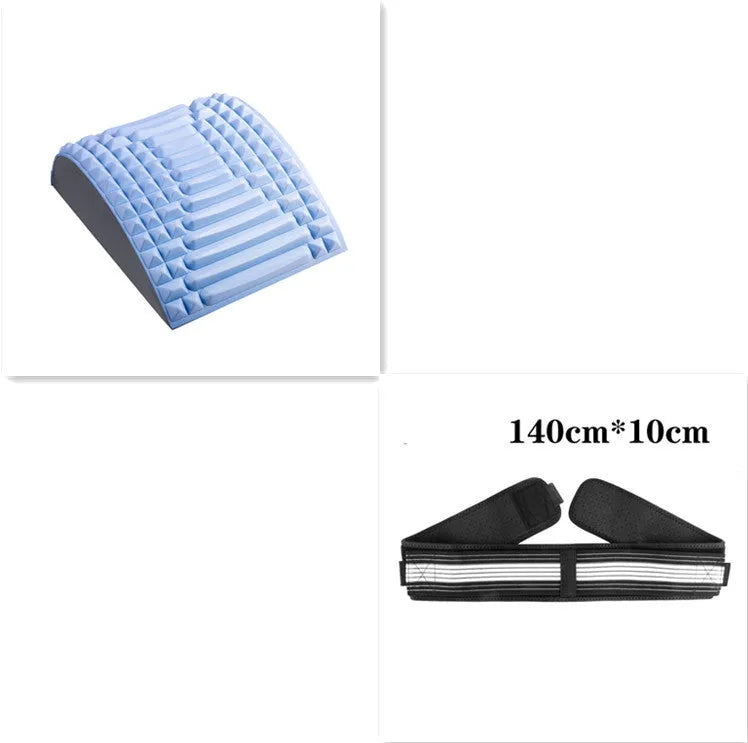 Blue EVA foam back stretcher for lumbar support and neck pain relief