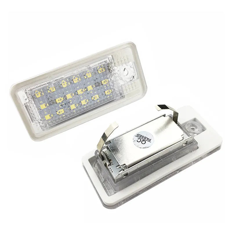 LED license plate light for Audi vehicles, 12V 4W 6500K cool white, PC material housing