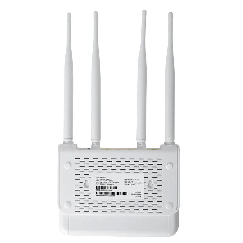 White CPE210 4G LTE wireless router with 300Mbps speed and EU power supply