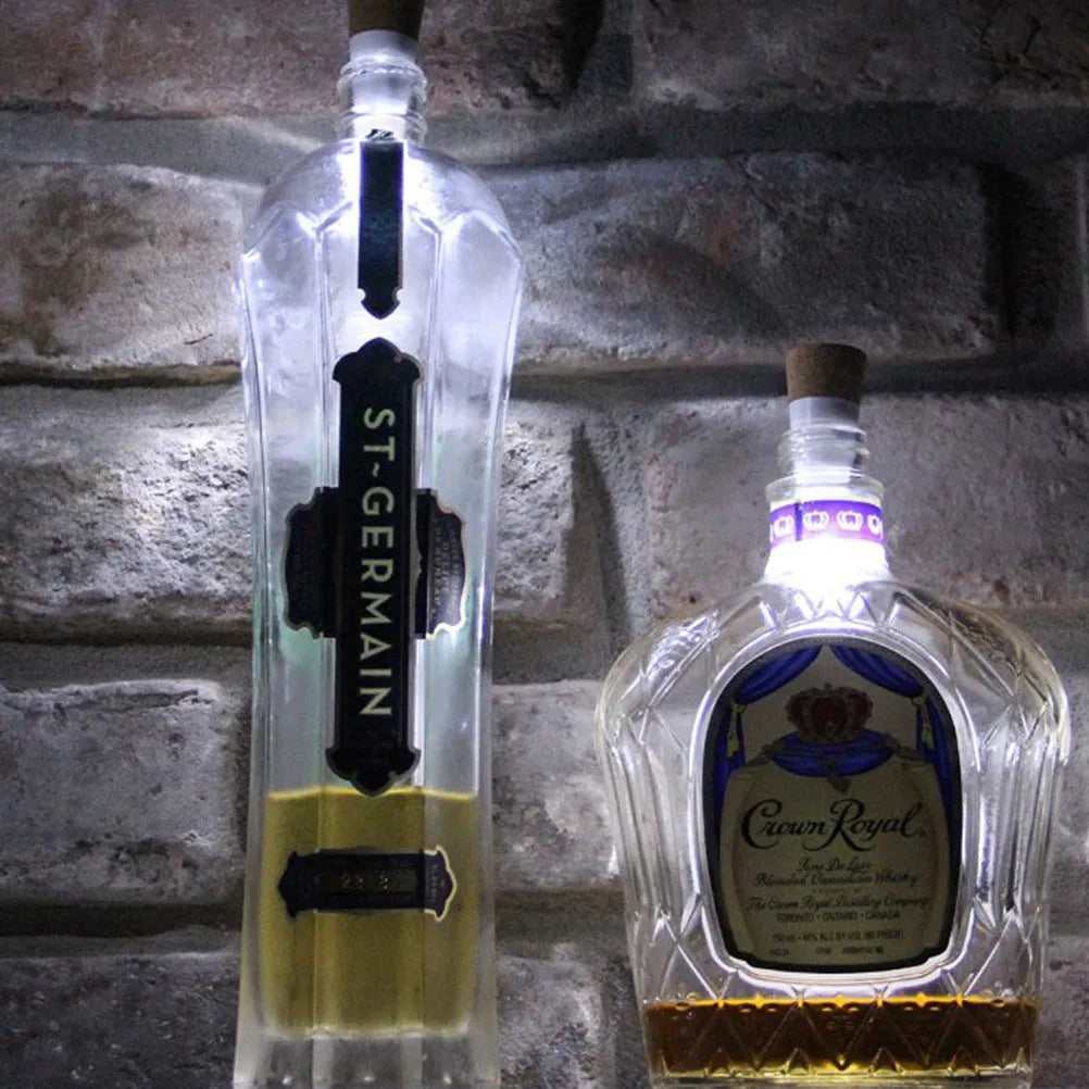 A plastic rechargeable LED bottle cap light for holiday decoration, measuring 30mm wide.