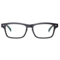 Semi-open Bluetooth smart glasses with PC+ABS frame on a glasses case.