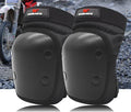 Black anti-fall elbow guard with EVA padding and Oxford cloth outer layer for sports protection