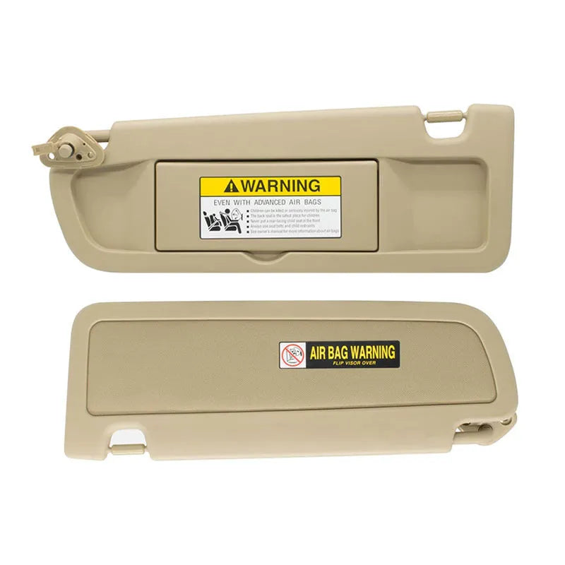 Beige left and right car sun visor pair, PVC, 83280-SNA-A01ZA for special vehicle