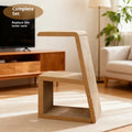 All-in-one corrugated paper cat scratcher and bed with MDF frame, simple style, and replacement core option