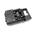 Black ABS plastic motorcycle phone navigation bracket for BMW R1200GS and R1250GS models.
