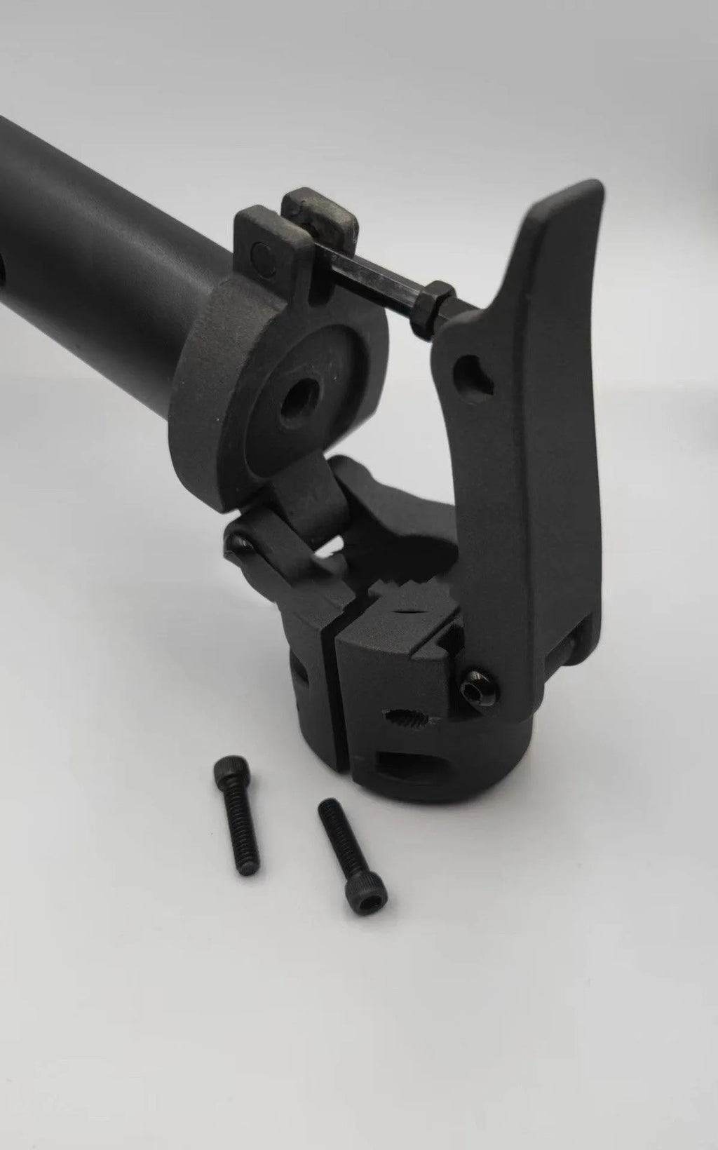 Black folding upright bar replacement part for Nanbo No. 9 model electric scooter.