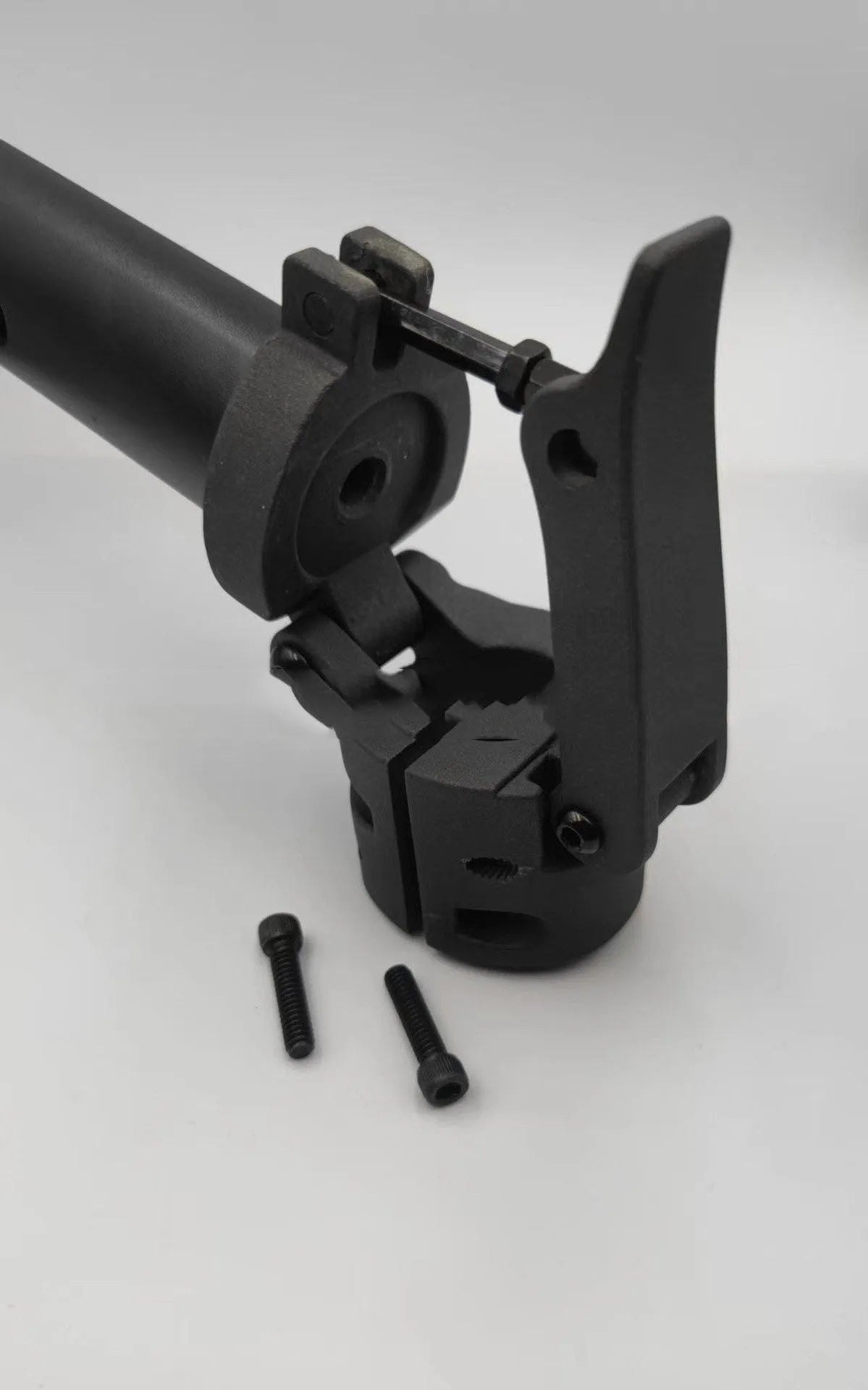Black folding upright bar replacement part for Nanbo No. 9 model electric scooter.