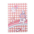 Cartoon A5 notebook with 30 sheets, showing cover design options like Cute Bear and Kumamoto Rabbit.